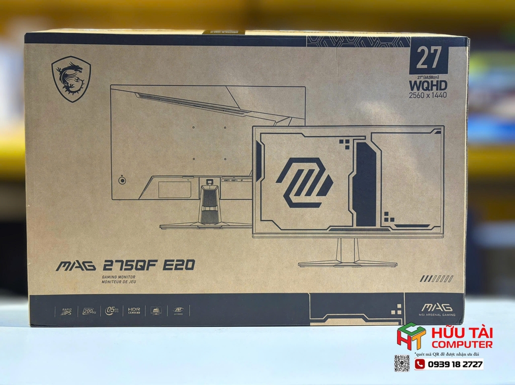 Màn Hình Gaming MSI MAG 275QF E20 (27 inch - IPS - 2K - 200Hz - 0.5ms)