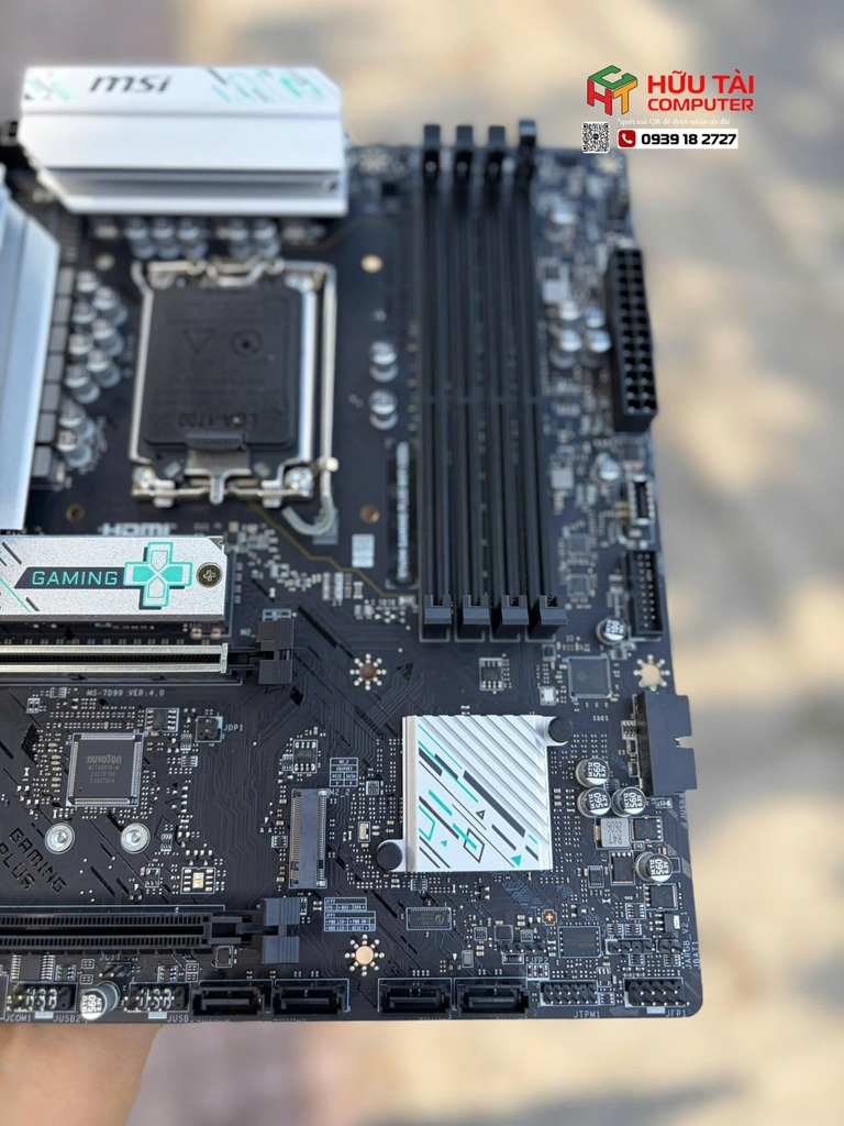 Mainboard MSI B760M Gaming Plus Wifi DDR4 | LGA 1700, mATX, 4 khe RAM