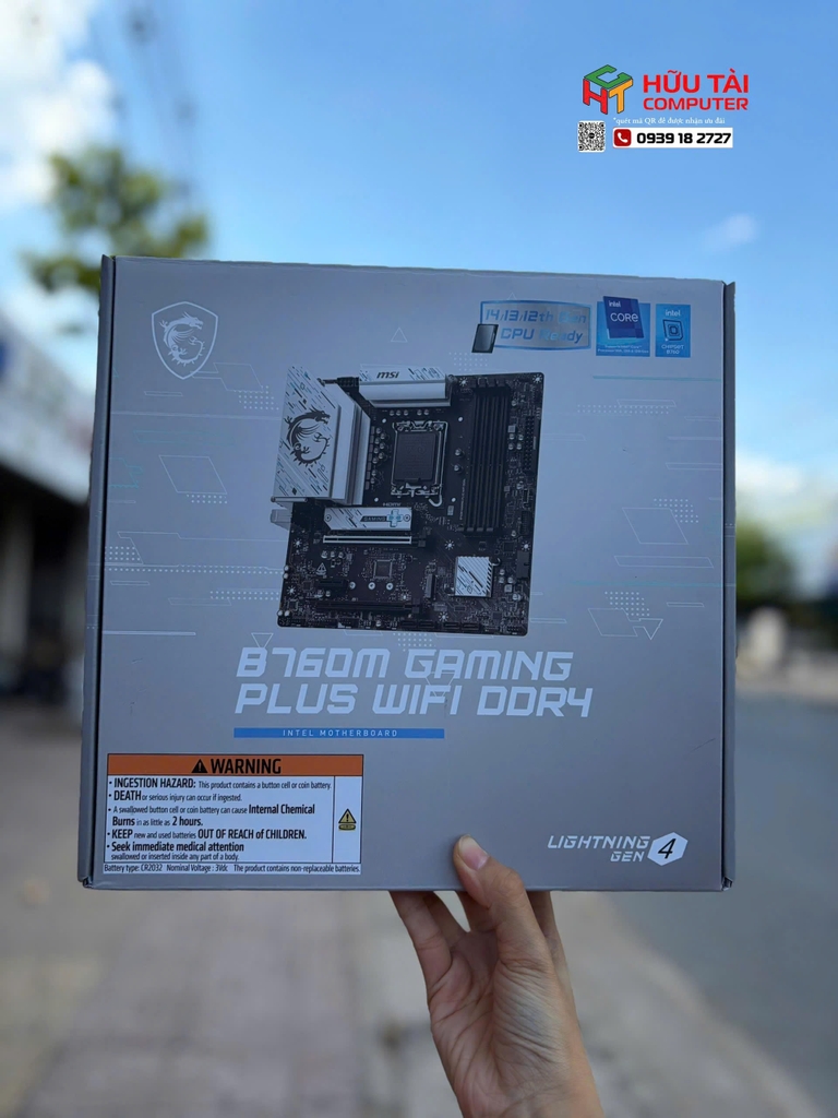 Mainboard MSI B760M Gaming Plus Wifi DDR4 | LGA 1700, mATX, 4 khe RAM
