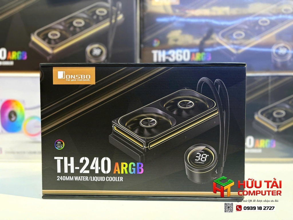TẢN NHIỆT NƯỚC AIO JONSBO TH-240 BLACK/WHITE