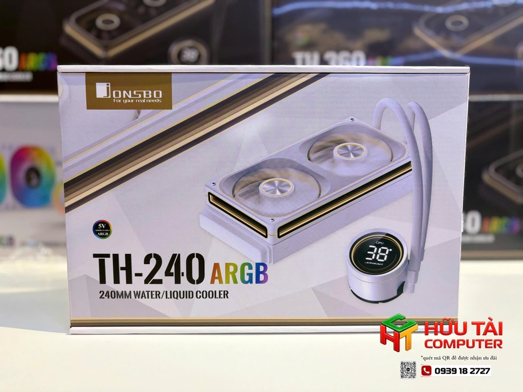 TẢN NHIỆT NƯỚC AIO JONSBO TH-240 BLACK/WHITE