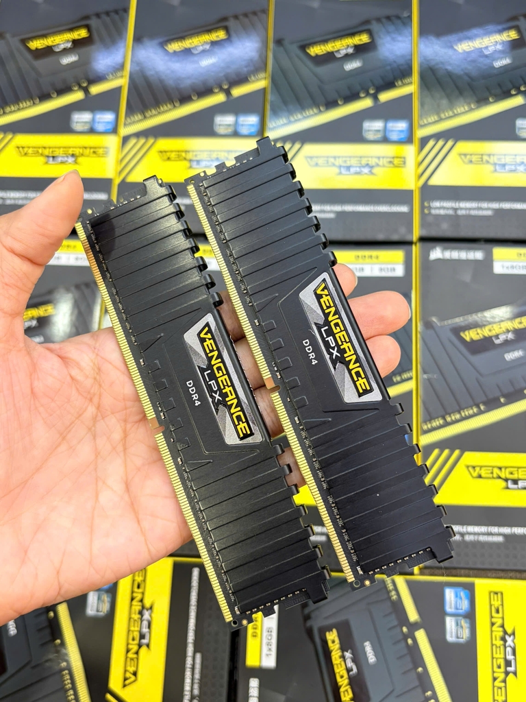 Ram Corsair Vengeance LPX 8GB (1x8GB) DDR4 3200MHz Black