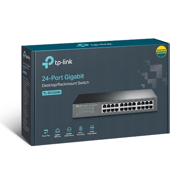 Switch TP-Link TL-SG1024D (Gigabit (1000Mbps)/ 24 Cổng/ Vỏ Thép)