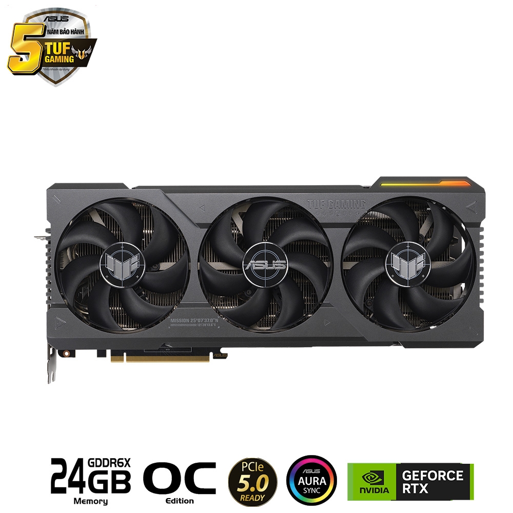 VGA Asus TUF RTX 4090 OC 24GB Gaming (TUF-RTX4090-O24G-GAMING)