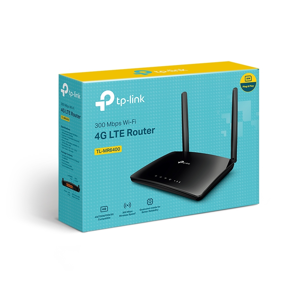 Router Wi-Fi 4G LTE tốc độ 300Mbps TP-Link TL-MR6400