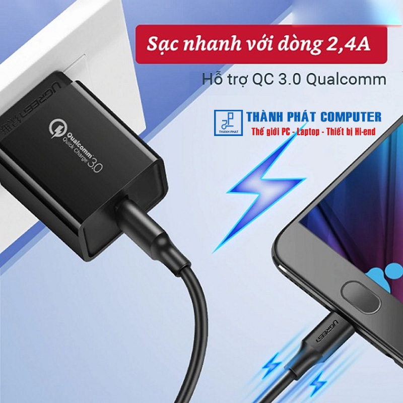 Cáp sạc micro USB dài 3m Ugreen 60827