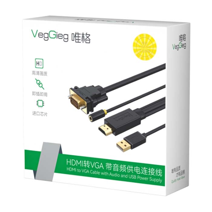 Cáp chuyển đổi VegGieg HDMI sang VGA V-Z101