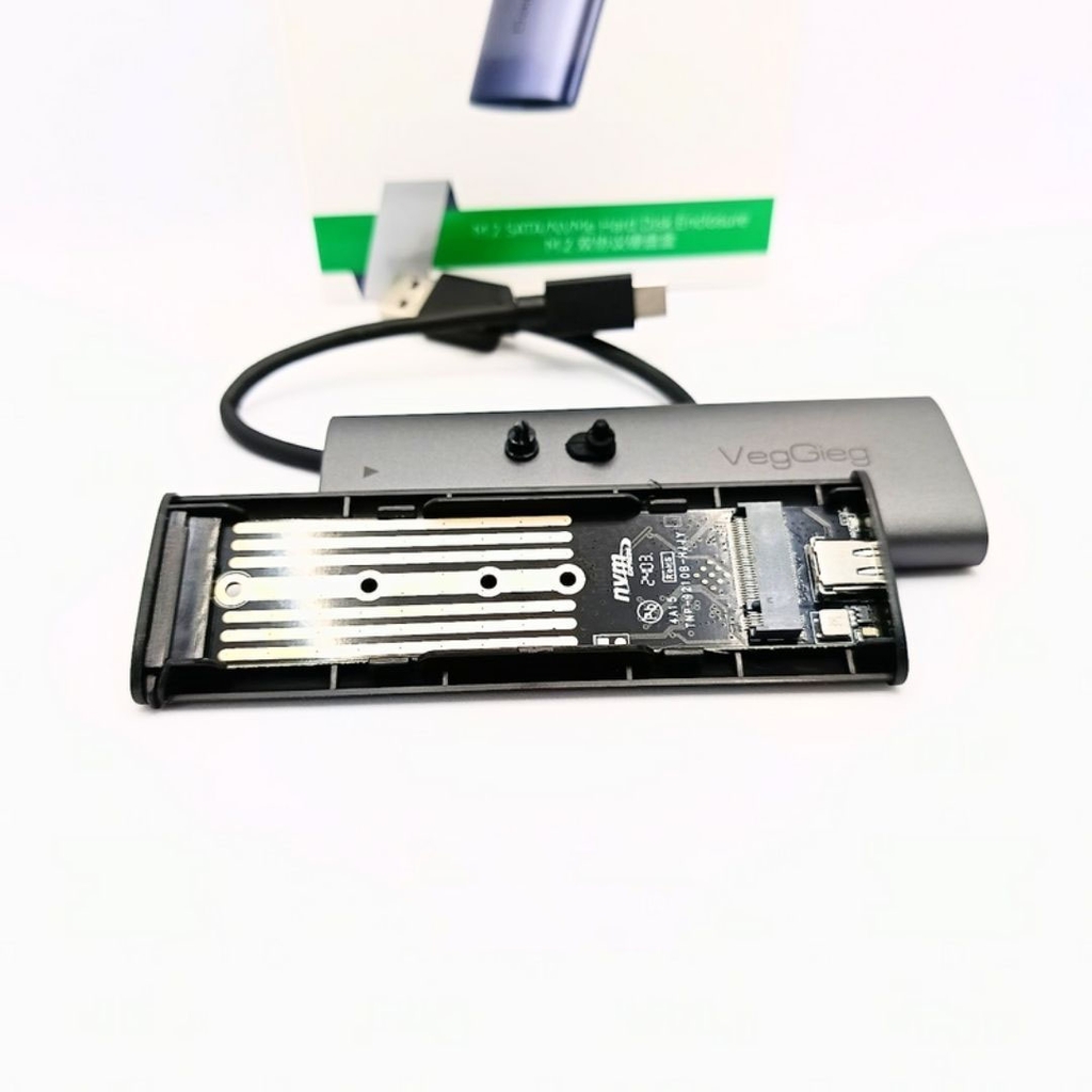 Box ổ cứng VegGieg USB 3.1 M2 10Gbps UASP V-GM03