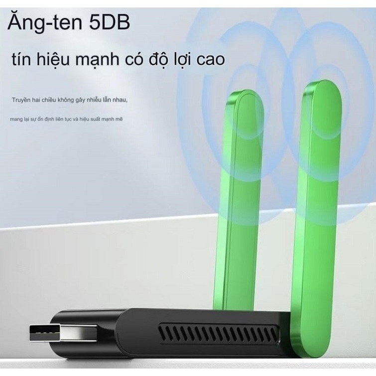 Bộ Thu Phát Wifi VegGieg USB 3.0 2 Antena 1400MB V-K1401