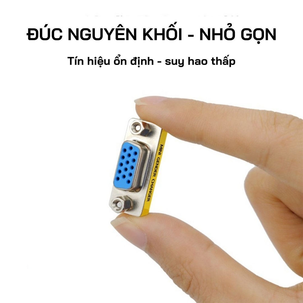 Đầu Nối VGA 2 Đầu Âm VegGieg V-S111