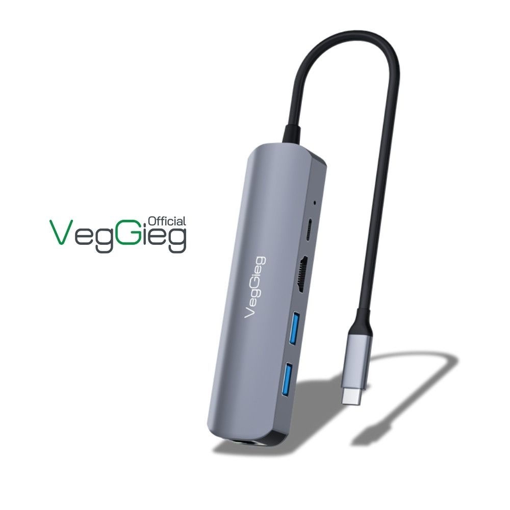 HUB chuyển đổi VegGieg Type-C 5 in 1 V-TC05R