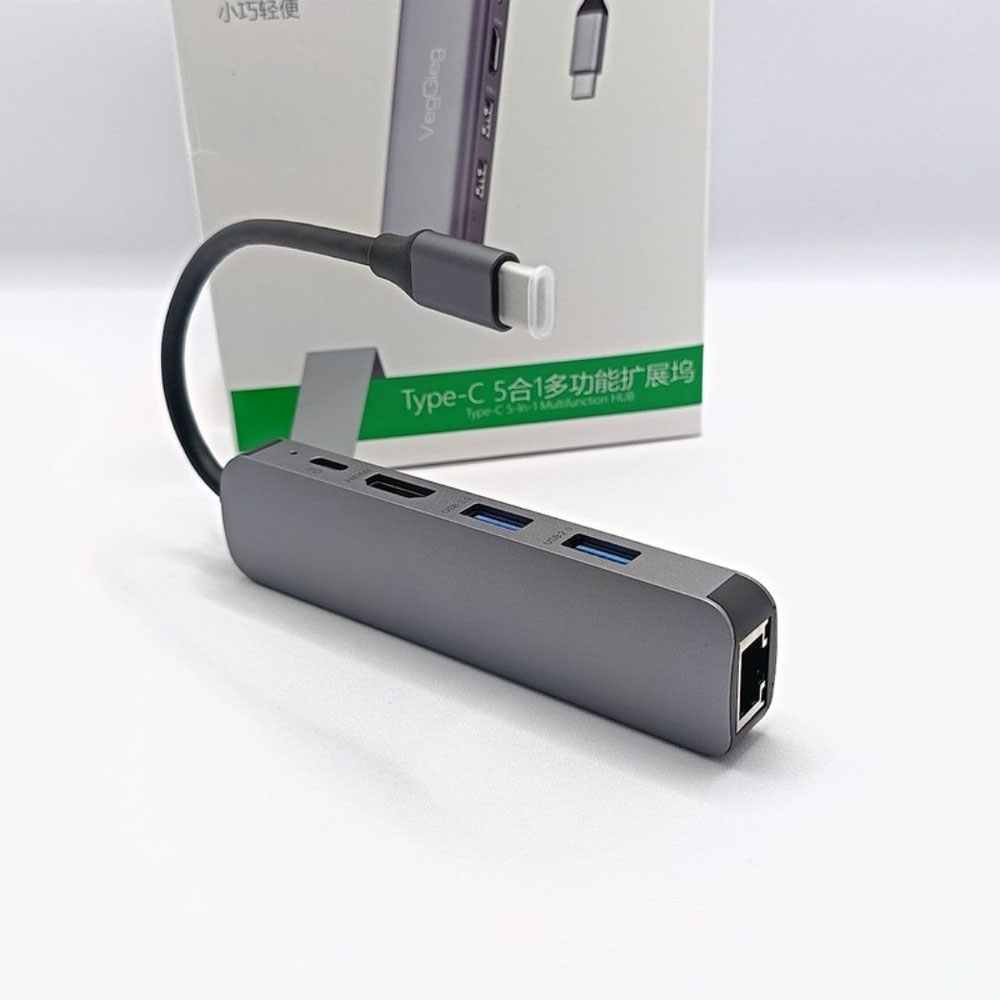 HUB chuyển đổi VegGieg Type-C 5 in 1 V-TC05R