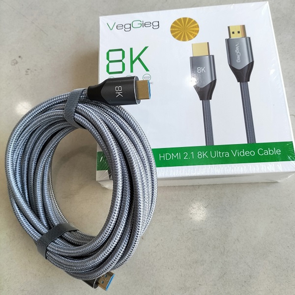 Cáp HDMI 2.1 VegGieg 4K144Hz/8K60Hz V-H402 (dài 1,5m - 5m)