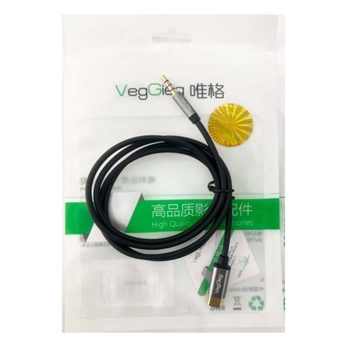 Cáp chuyển đổi VegGieg Type-C sang Audio DC 3.5mm V-A624