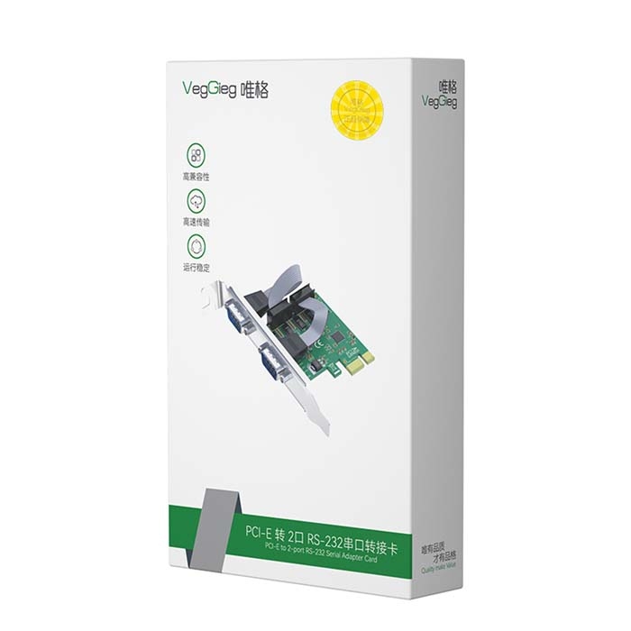 Adapter chuyển đổi VegGieg PCI-E sang 2 cổng COM Serial Port V-PC03