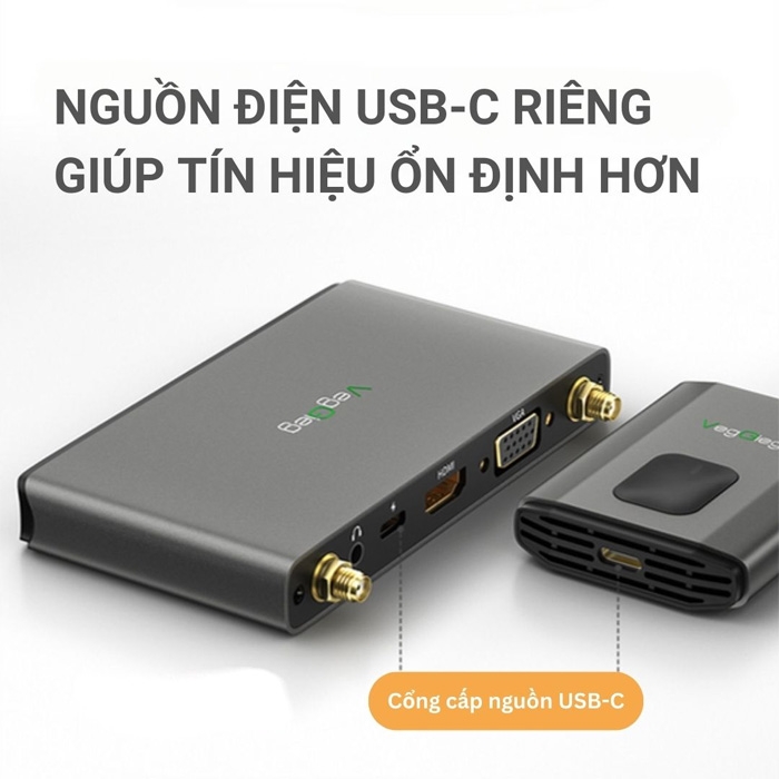 Bộ Thu Tín Hiệu HDMI-VGA Không Dây VegGieg V-Z5