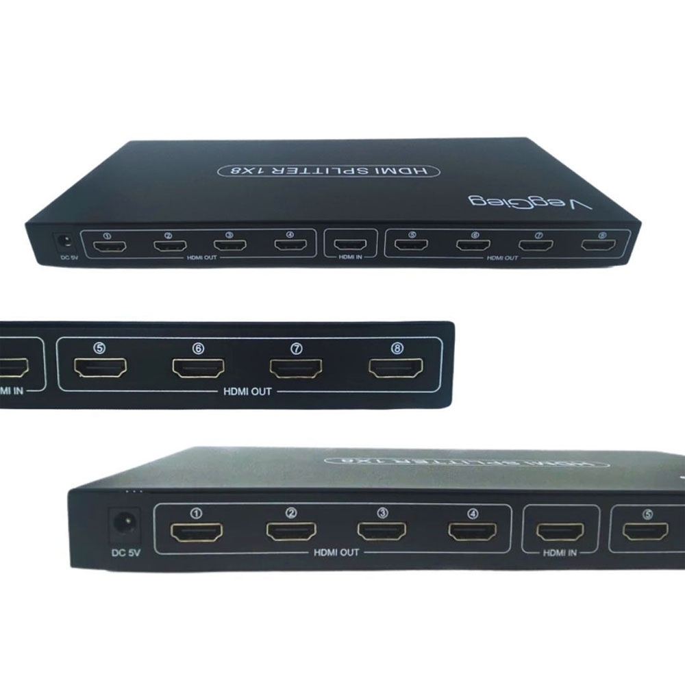 Bộ Chia HDMI 1 Ra 8 VegGieg V-HD08