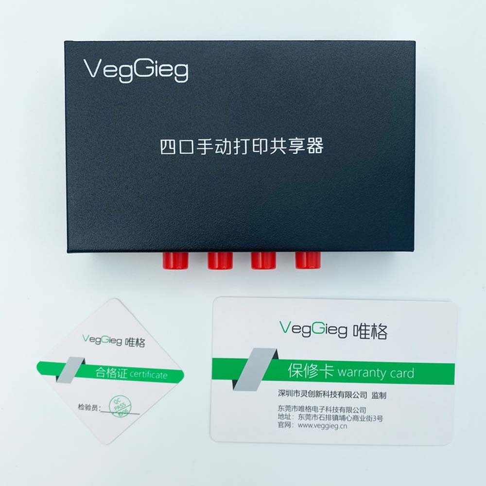 Bộ Chia Máy in VegGieg 1 ra 4 Bấm Công Tắc  V-F402
