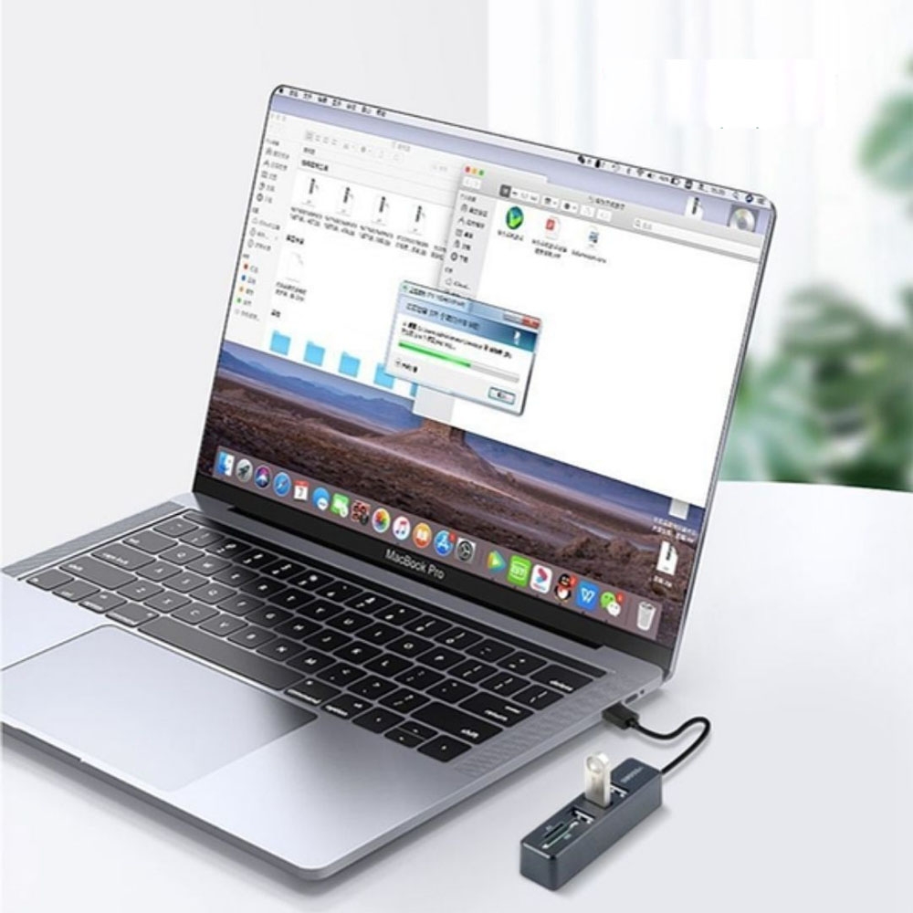 Hub USB2.0 ra 6 cổng USB2.0 + Đầu Đọc Thẻ VegGieg V-C306