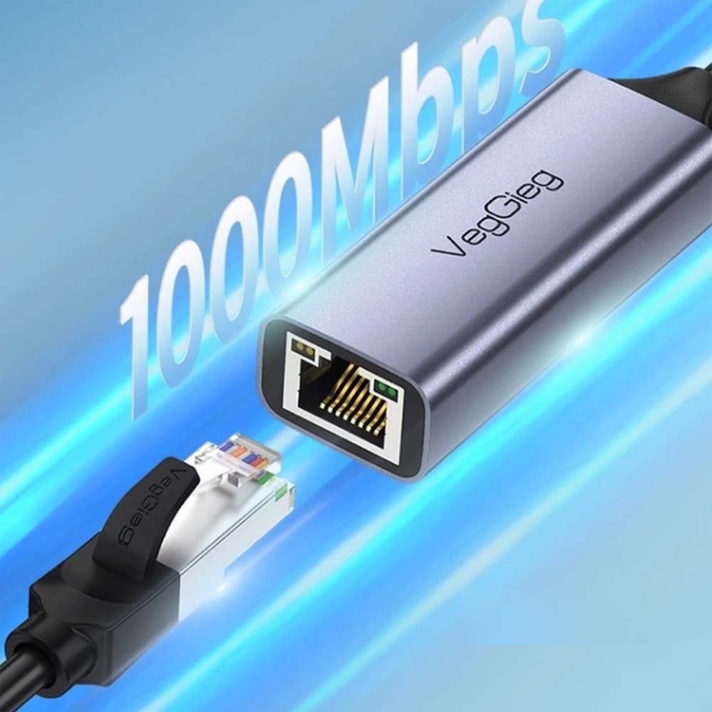 Cáp Chuyển Type-C 3.0 sang LAN VegGieg V-K308