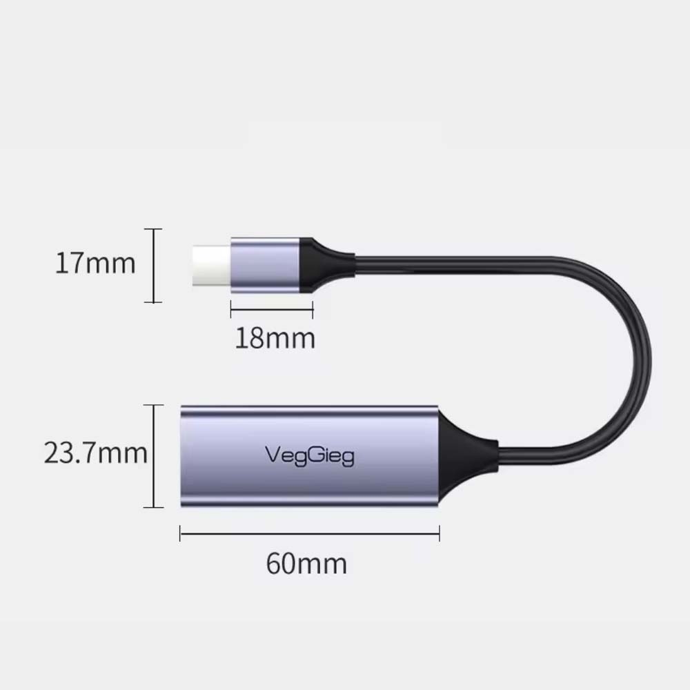 Cáp Chuyển Type-C 3.0 sang LAN VegGieg V-K308