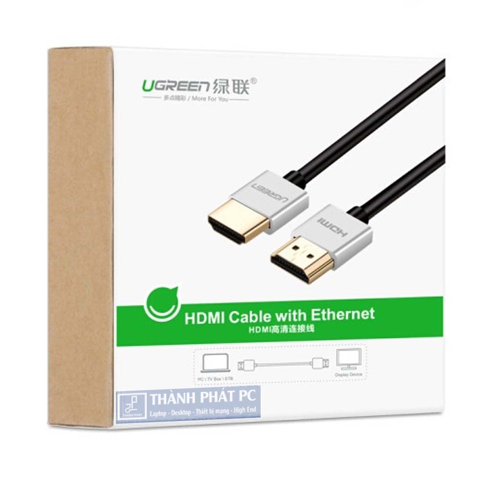 Cáp HDMI 2.0 siêu mỏng dài 2m 4K Ugreen 30478