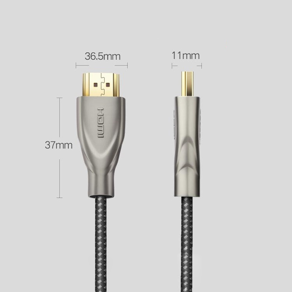 Cáp HDMI 2.0 Carbon Dài 3m 4K@60Hz Ugreen 50109