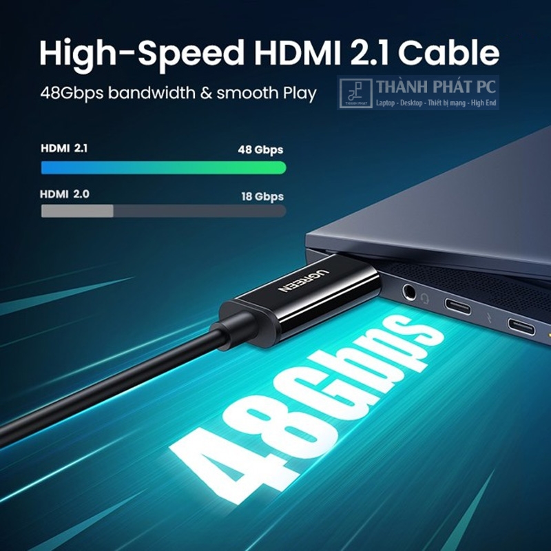 Cáp HDMI 2.1 Sợi quang 40m 8K/60Hz Ugreen 50400