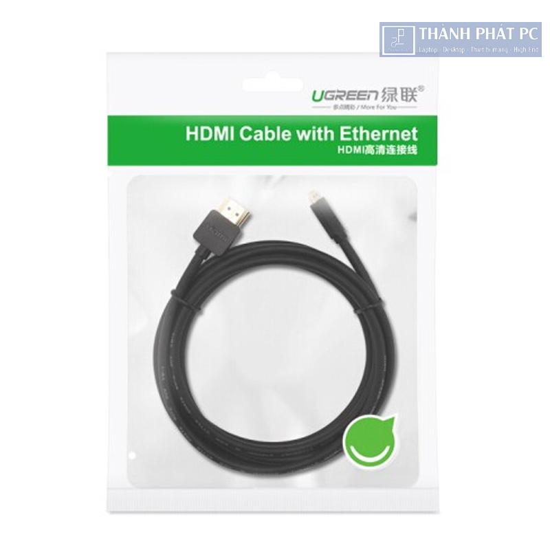Cáp chuyển đổi Micro HDMI to HDMI dài 1,5m 4K60Hz Ugreen 30102