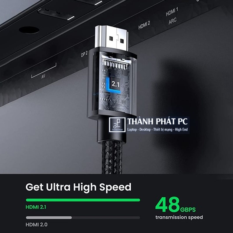 Cáp nối dài HDMI 2.1 dài 1m 8K60Hz Ugreen 40447