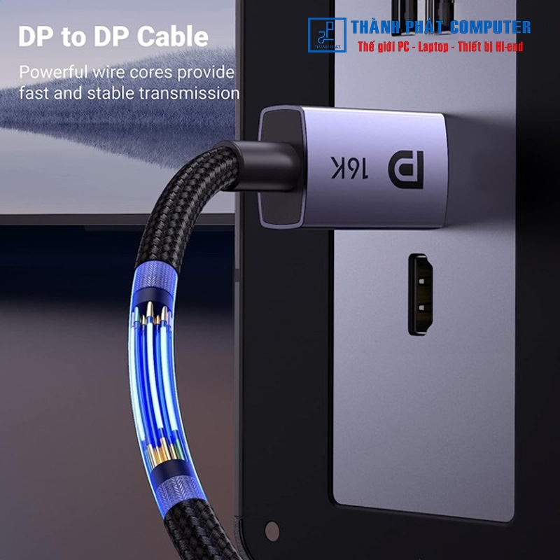 Cáp Displayport 2.1 dài 2m 16K60Hz Ugreen 15384