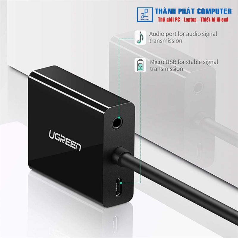 Cáp chuyển đổi HDMI sang VGA có âm thanh Ugreen 20694