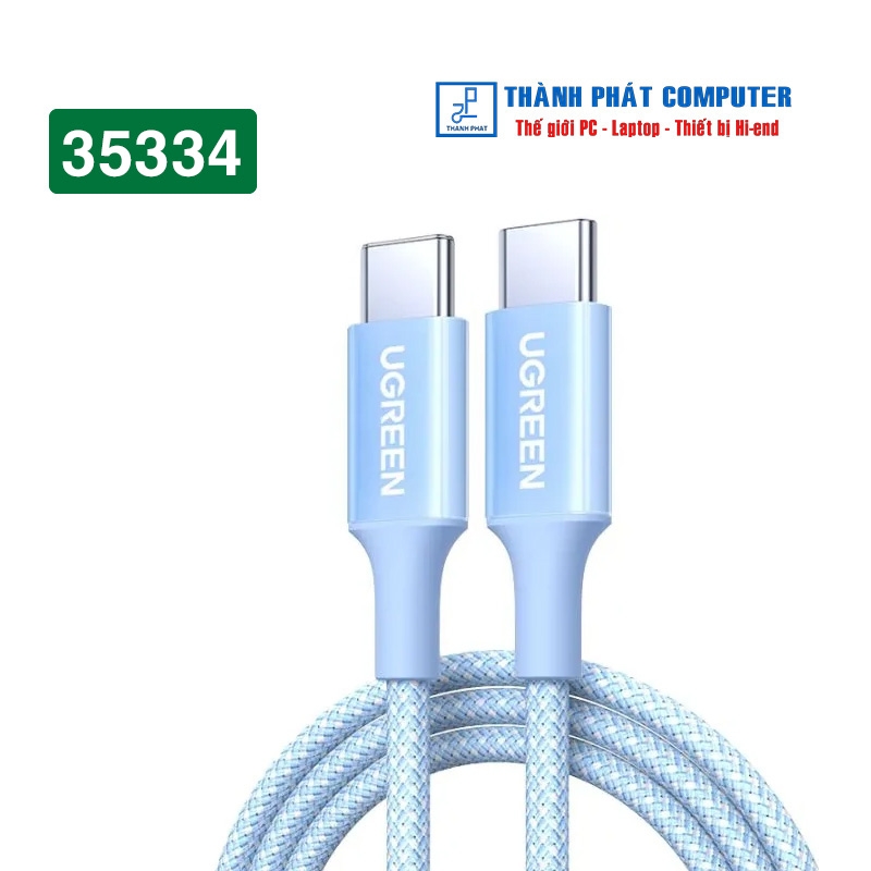Cáp Type-C 60W dài 1m Ugreen (Nhiều màu)