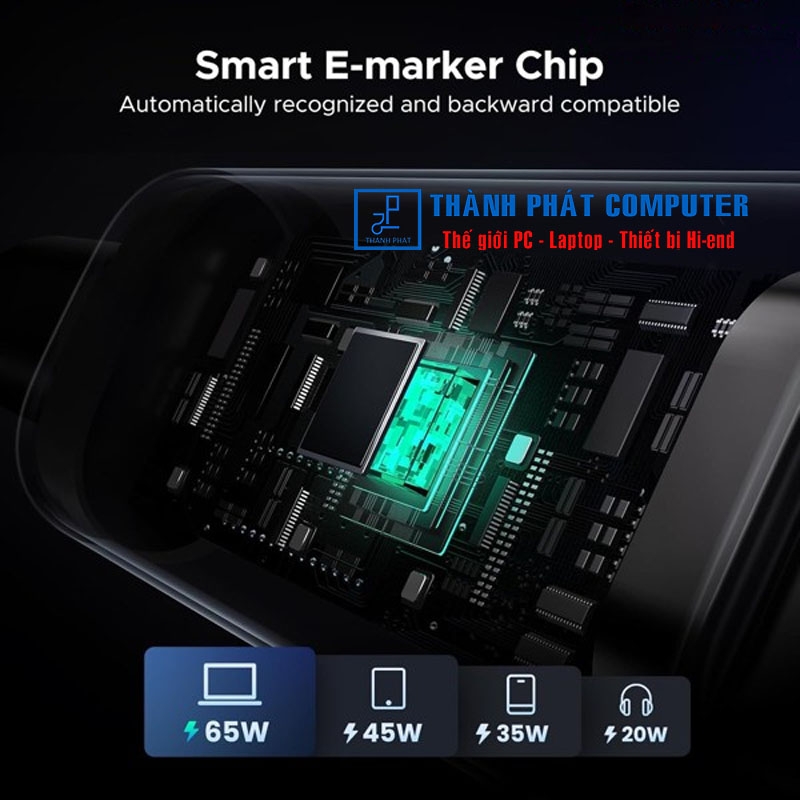Cáp USB-C 100W có led báo dài 3m  Ugreen 35513