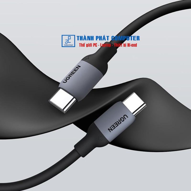 Cáp Type-C silicon mềm dài 1m Ugreen 15283