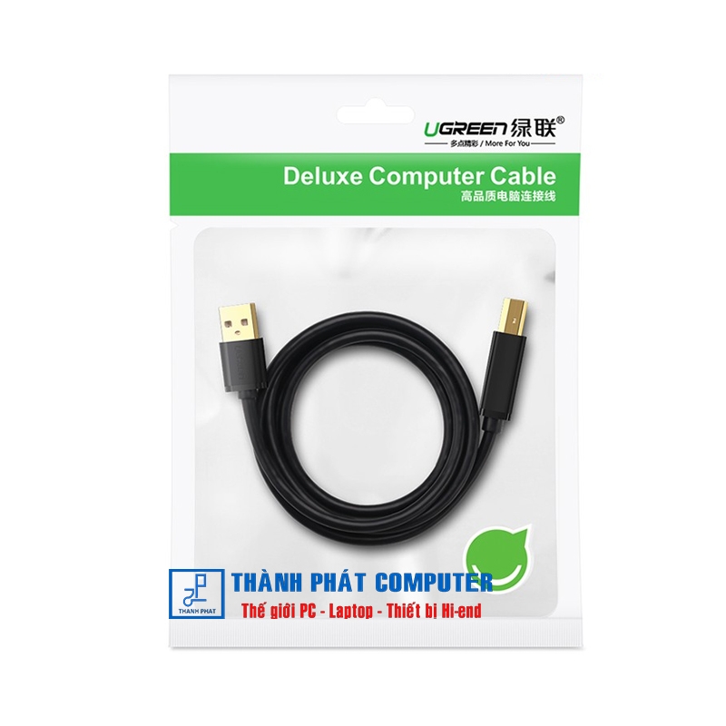Cáp máy in USB 2.0 mạ vàng dài 1m Ugreen 20846