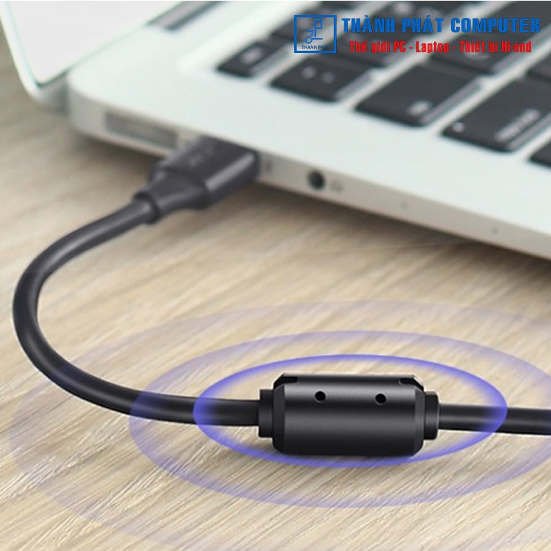 Cáp máy in USB 2.0 mạ vàng dài 3m Ugreen 10351