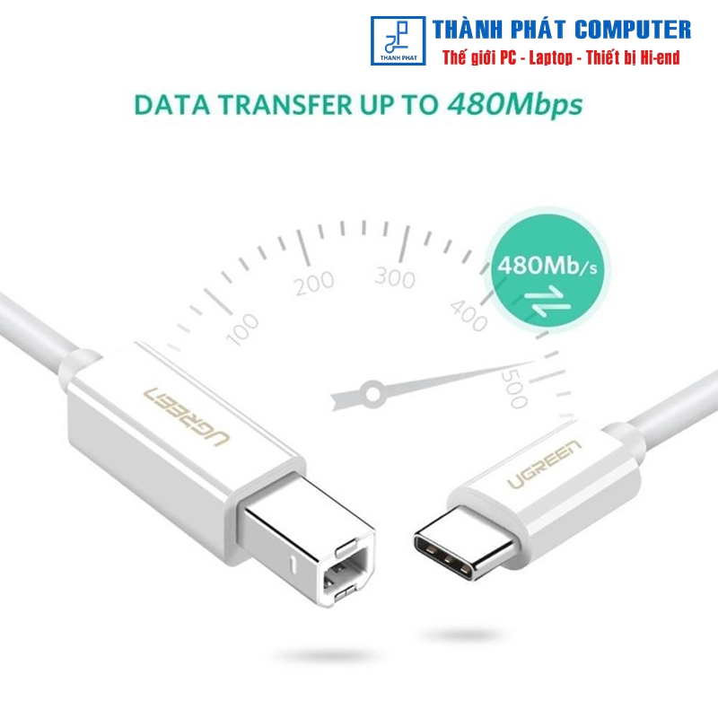 Cáp máy in chuẩn Type-C dài 1m  Ugreen 40560