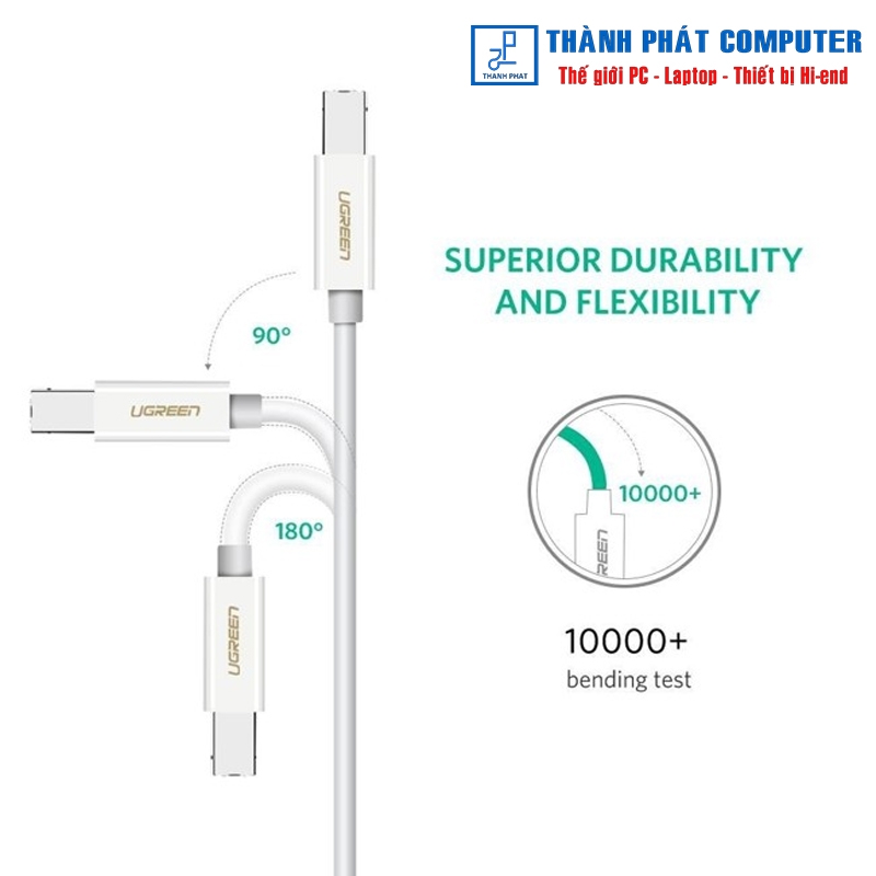 Cáp máy in chuẩn Type-C dài 1,5m  Ugreen 40417
