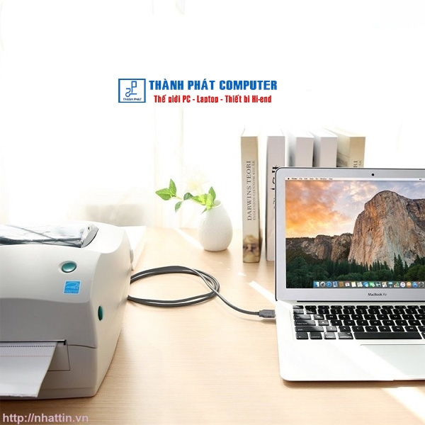 Cáp máy in USB to DB25 Parallel dài 2m Ugreen 20224