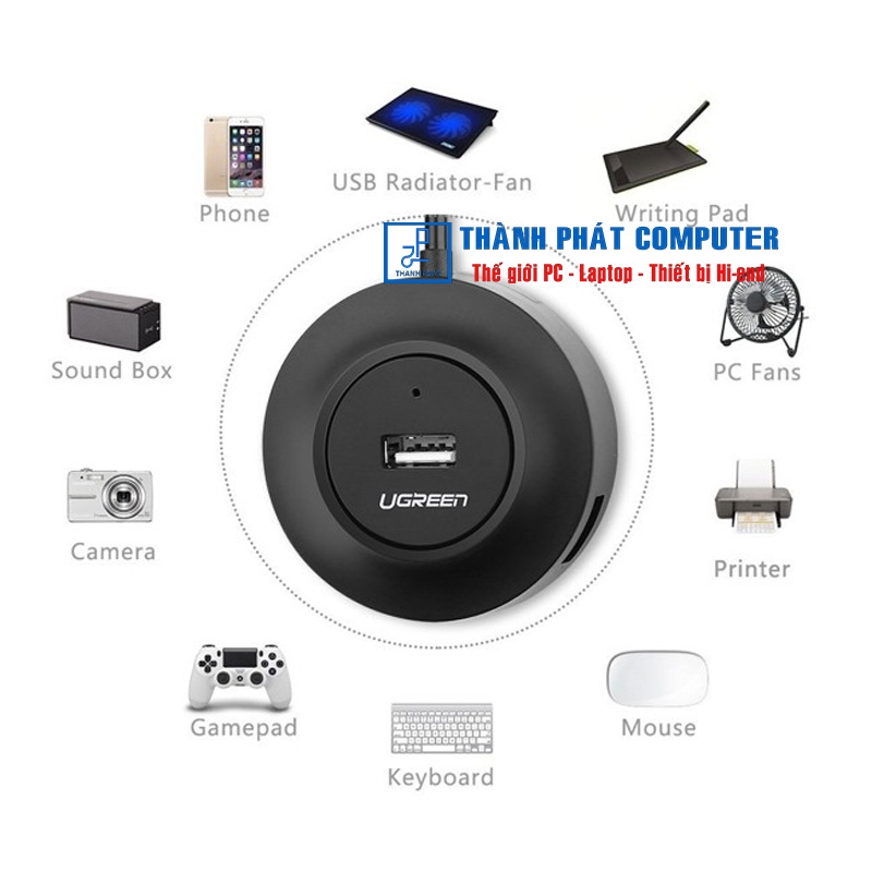 Hub USB 2.0 ra 4 cổng USB Ugreen