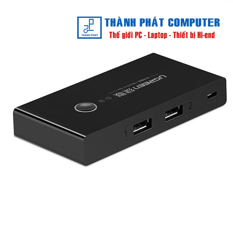 Bộ chia sẻ máy in USB 2.0 từ 4 thiết bị vào 2 máy tính Ugreen 30767