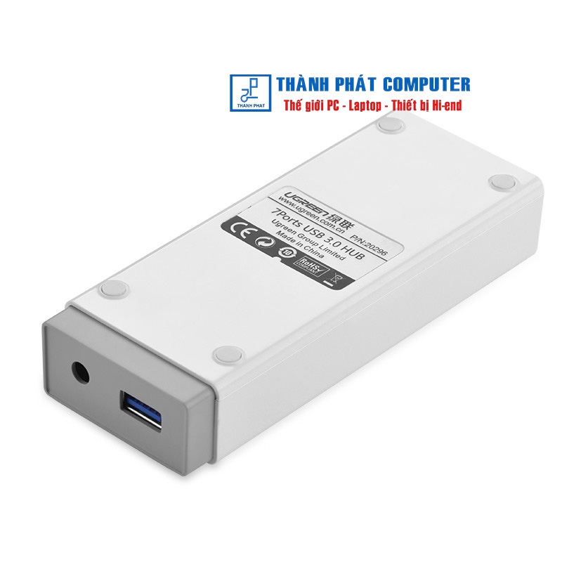 Bộ chia 7 cổng USB 3.0 kèm nguồn 12V/2A Ugreen 20296