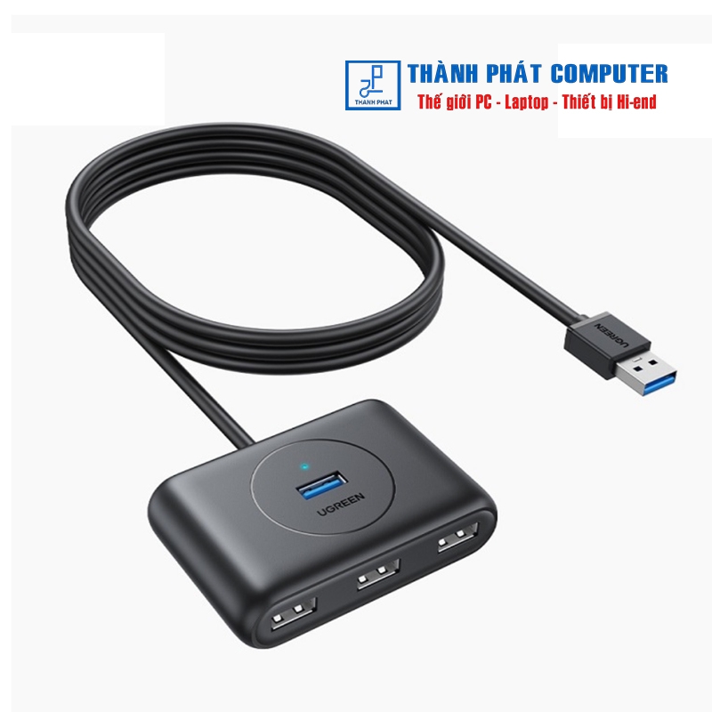 Hub USB 3.0 ra 4 cổng có nguồn dài 1m Ugreen 20291