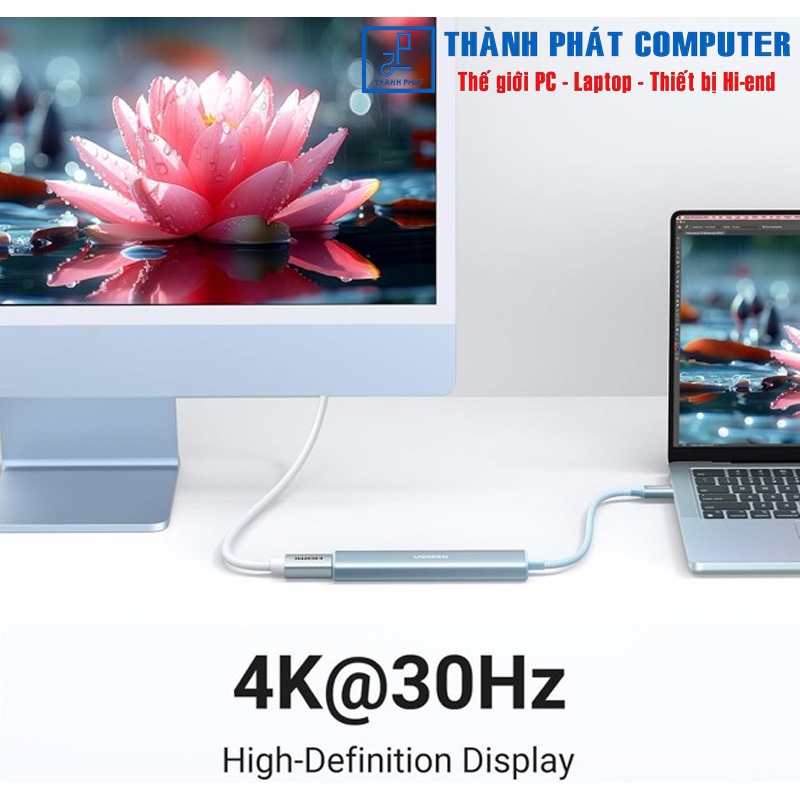 Hub USB Type-C Revodok 5 in 1 HDMI 4K@30Hz Ugreen 35581