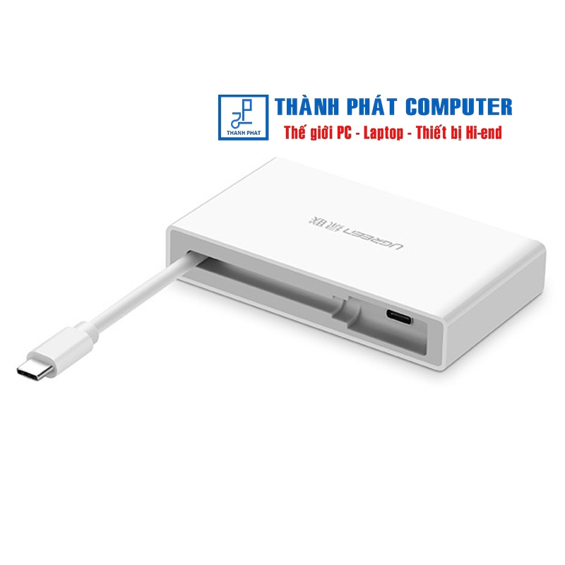 Bộ chia USB Type-C ra 4 cổng USB 3.0 Nguồn Type-C Ugreen 30278