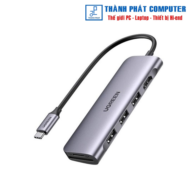 Hub Type-C 6 in 1 HDMI/USB/SD/TF Ugreen 20956A
