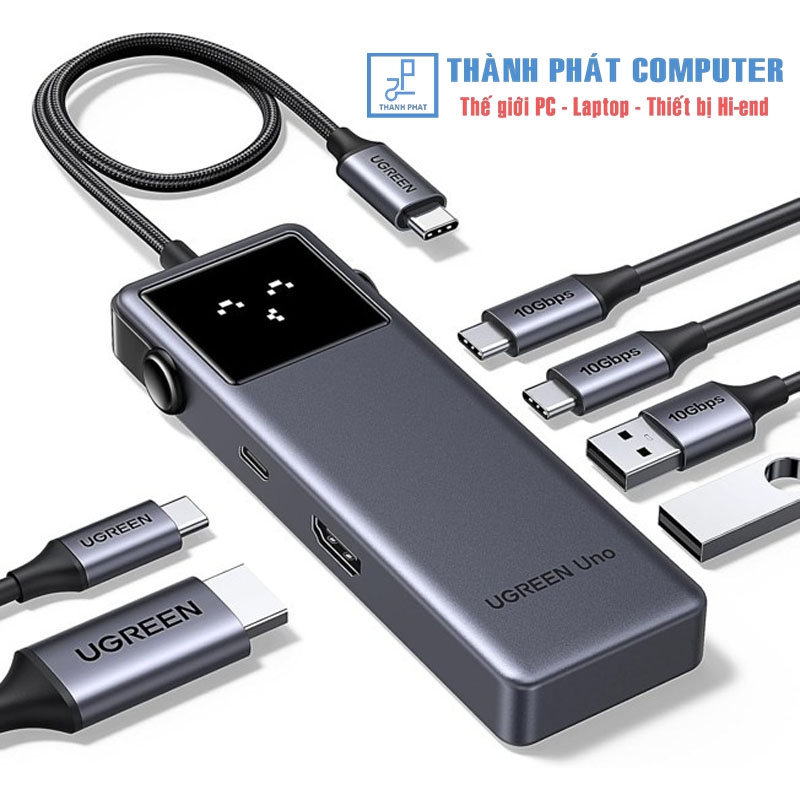 Hub Type-C Groovy Robot Uno 6 in 1 USB HDMI PD 100W Ugreen 35998