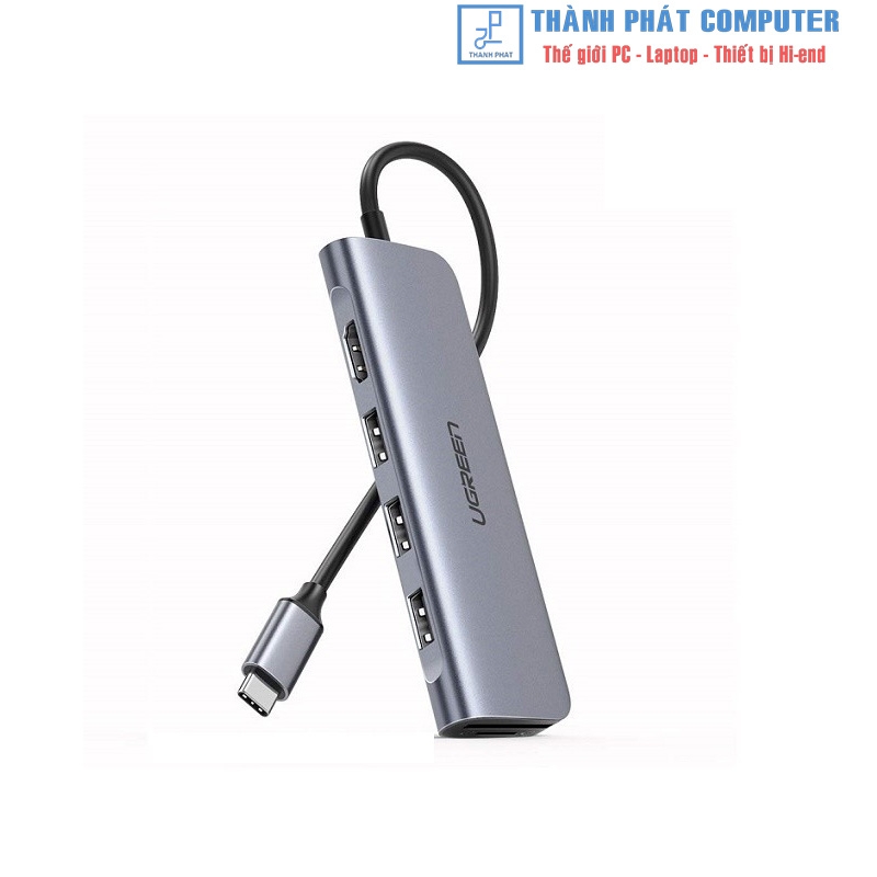 Hub Type-C 6 in 1 HDMI/USB 3.0/SD/TF Ugreen 70410