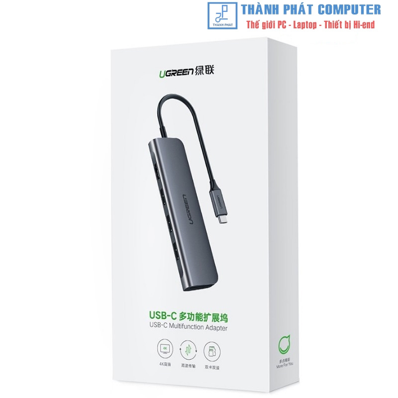 Hub Type-C 6 in 1 HDMI/USB 3.0/SD/TF Ugreen 70410